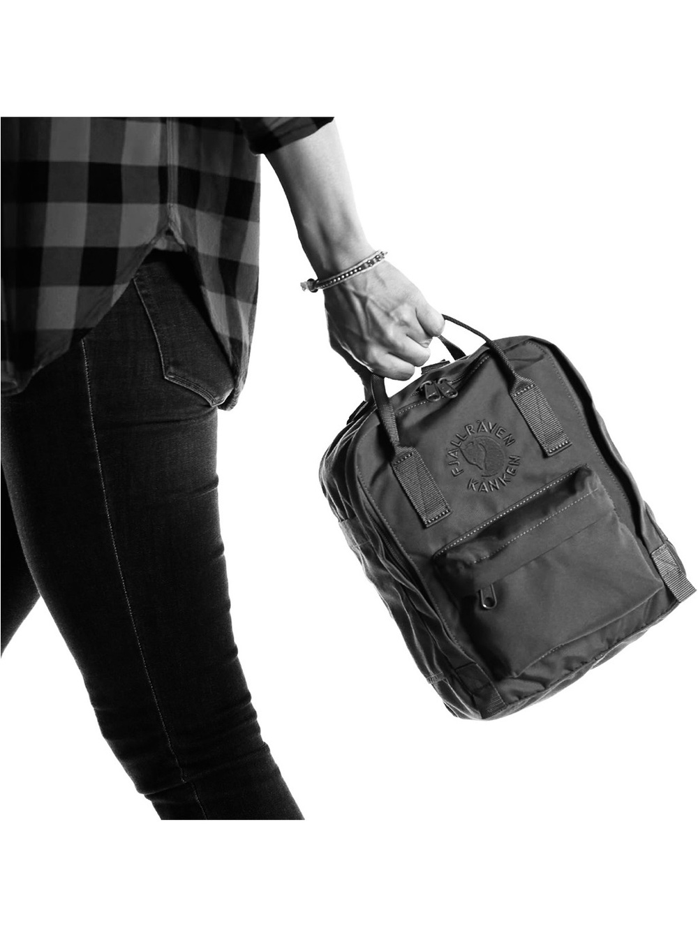 Fjallraven, Kanken, Re-Kanken Mini Recycled Backpack - Picture 1 of 15